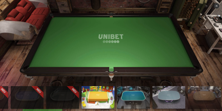 Unibet Poker Tischdesign